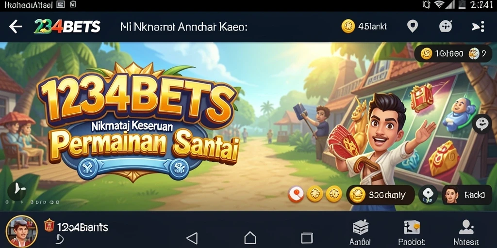 Screenshot utama 1234BETS menampilkan gameplay yang seru dan menarik.
