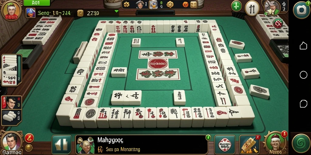 Tampilan gameplay seru dalam permainan Mahjong 2739.