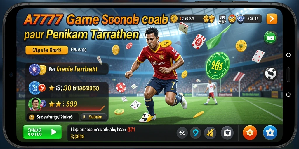 Tampilan utama A7777 menampilkan berbagai opsi taruhan olahraga.