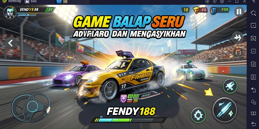 Tampilan menarik dari gameplay balapan FENDY188 yang mendebarkan.