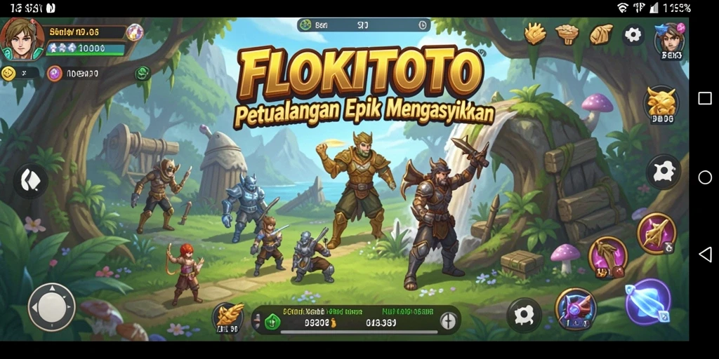Tampilan gameplay FLOKITOTO yang menarik dan penuh aksi.