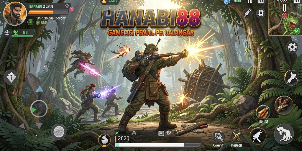 Tampilan mendebarkan dari pertempuran di HANABI88 yang penuh aksi.