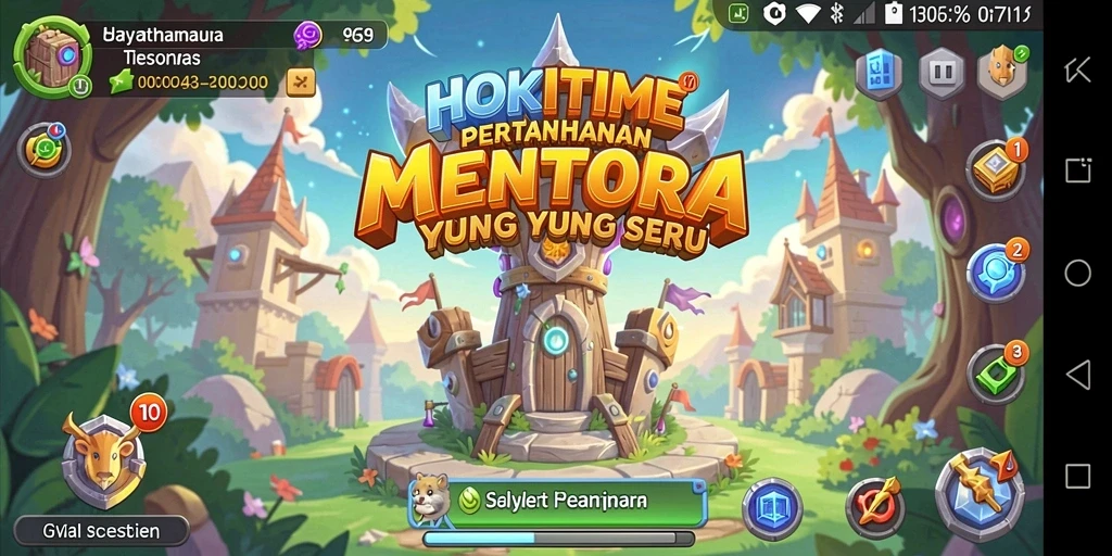 Gameplay menara pertahanan yang menegangkan dan strategis.