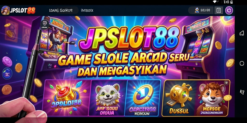 Screenshot utama JPSLOT88 menampilkan gameplay slot yang seru dan interaktif.