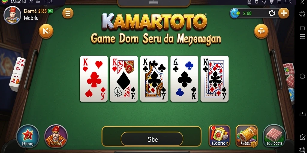 Tampilan gameplay KAMARTOTO yang seru dan interaktif.