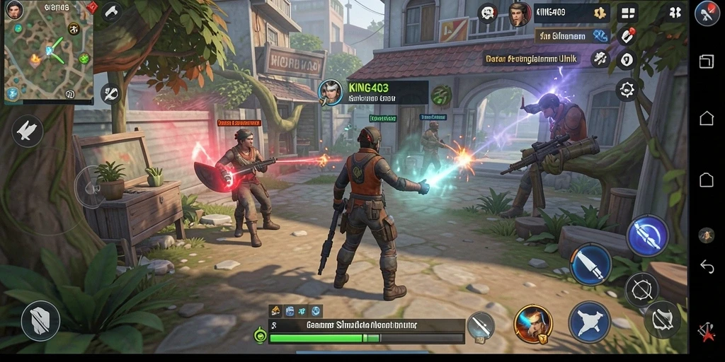 Screenshot KING403 menampilkan gameplay simulasi yang mendebarkan.
