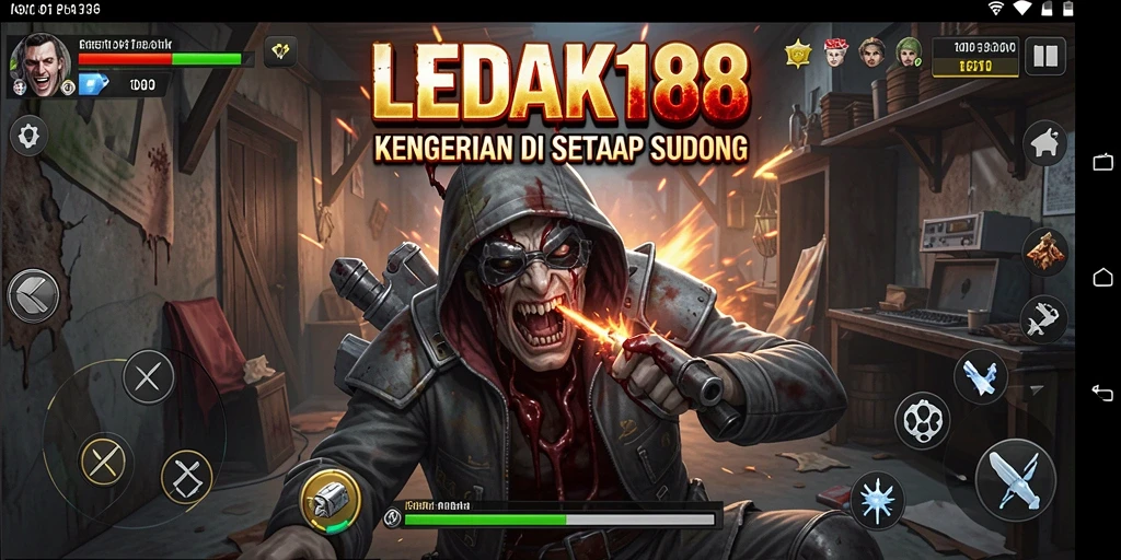 Screenshot menunjukkan gameplay menyeramkan di <strong>LEDAK188</strong> yang penuh ketegangan.