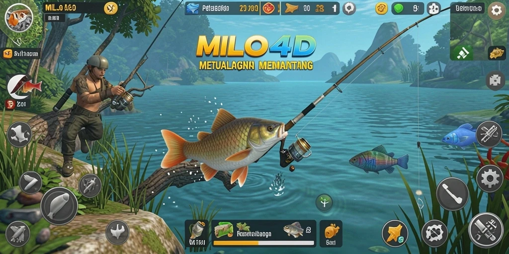 Tangkapan ikan yang menakjubkan dalam gameplay <strong>MILO4D</strong>.