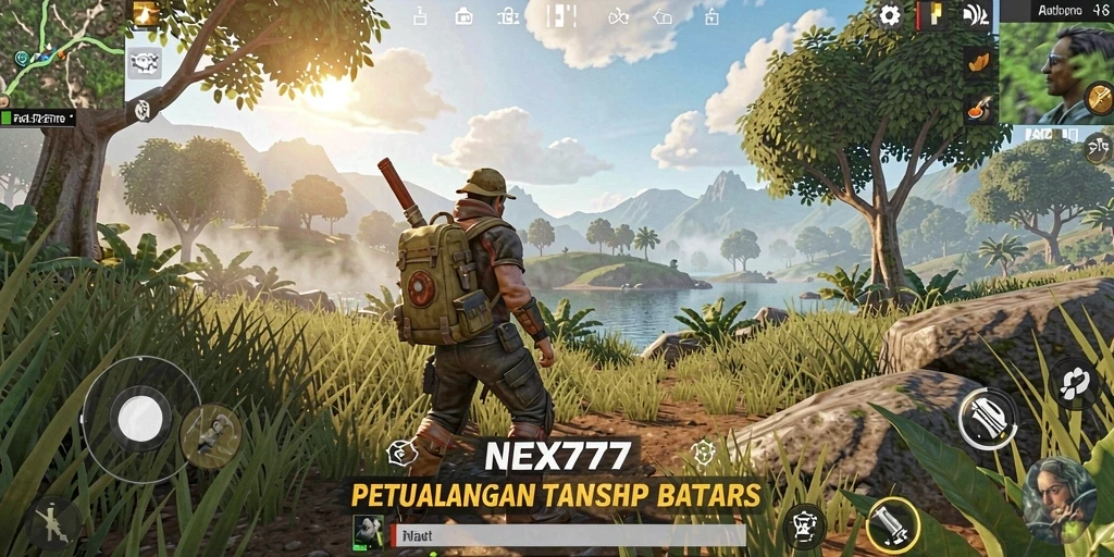 Tampilan gameplay NEX777 yang memukau dalam dunia terbuka.