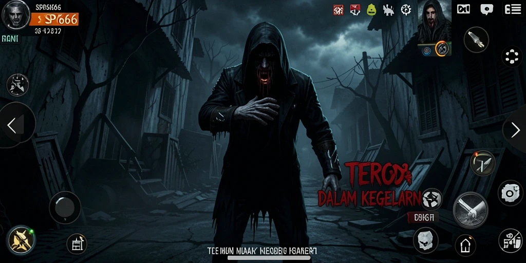 Tampilan gameplay SP666 yang menegangkan dan mencekam.
