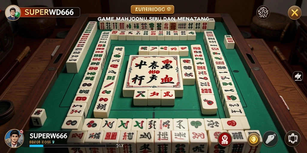 Tampilan menarik gameplay Mahjong di SUPERWD666.