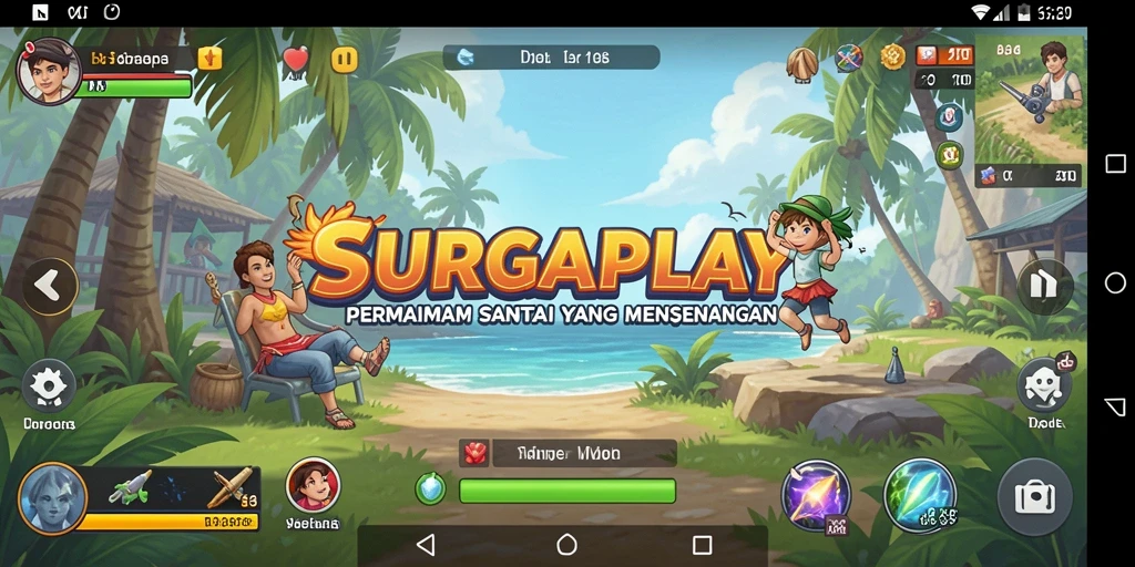 Screenshot SURGAPLAY menunjukkan gameplay yang seru dan penuh warna.